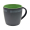 Tasse, Farbe: matt schwarz, grün - Motiv: "SIMSON"