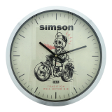 Wanduhr Ø30 cm, elfenbein - SIMSON-Hellracer -...