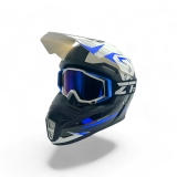ZT MX Motocross Brille UV400  Blau/Weiß