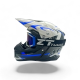 ZT MX Motocross Brille UV400  Blau/Weiß