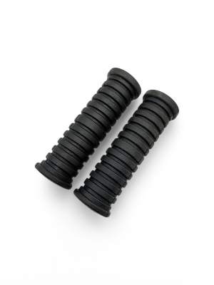 2x Fußrastengummis, moderne Form, Mokick