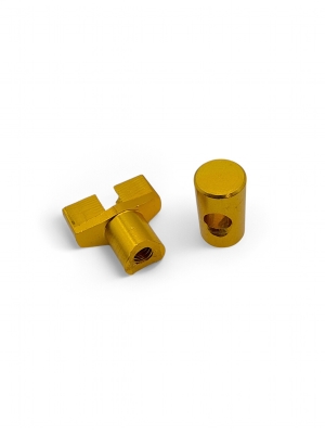 Mutter für Bremsstange, Aluminum eloxiert - für Simson S50, S51, S70, S53, S83, KR51/2, SR50, SR80 Gold