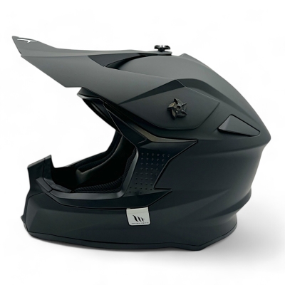 MT Crosshelm Off-Road Motorradhelm Matt-Schwarz inkl. GoPro Halterung