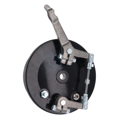 Duplex Bremsschild, Schwarz Bremsankerplatte HINTEN Bremsstange oben  S51, S50, KR51/2