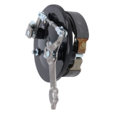VM Duplex Bremsschild, Bremsankerplatte HINTEN SCHWARZ S51, S50 Bremsstange unten (Serie)