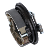 VM Duplex Bremsschild, Bremsankerplatte HINTEN SCHWARZ S51, S50 Bremsstange unten (Serie)