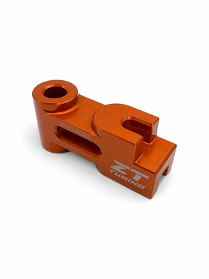 ZT CNC Knochen / Stütze für Bremshebel / Bremsstütze hinten Eloxiert Orange