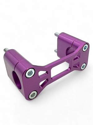 ZT Lenkerklemmung CNC Eloxiert Variante 2 Violett-Kurz