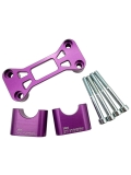 ZT Lenkerklemmung CNC Eloxiert Variante 2 Violett-Kurz