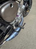 MTX 130 Auspuffanlage Titan Hell Blau mit Kalotte, ZTX Rennauspuff passend f. Simson S51