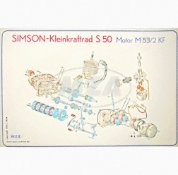 Motorenregeneration Simson inkl. Kurbelwelle und Zylinder KR51/1 und S50 (3 Gang)