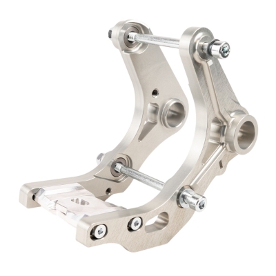CNC Motorhalter / Motorlager Set Farblos Eloxiert