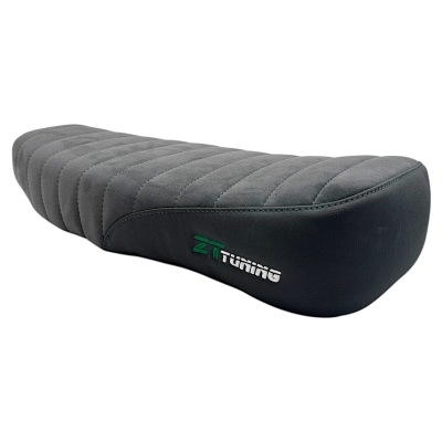 ZT-Tuning exclusiv Alcantara Sitzbank Anthrazit/Schwarz Naht dunkel Grün passend für Simson KR51/1, KR51/2, SR4-3, SR4-4