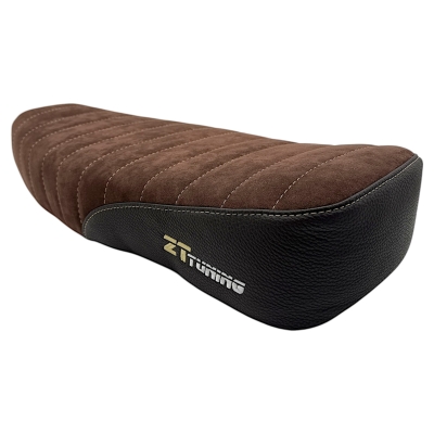 ZT-Tuning exclusiv Alcantara Sitzbank Anthrazit/Braun Naht Beige passend für Simson KR51/1, KR51/2, SR4-3, SR4-4