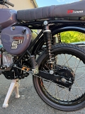 NEW Performance Federbeine Set S50, S51, S70 Enduro Stoßdämpfer Set (2 Stk.) 360mm Silber-Schwarz-Schwarz