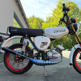 ZT Rennauspuff Titan Blau 2024 Straßenverlegung (70-100ccm)