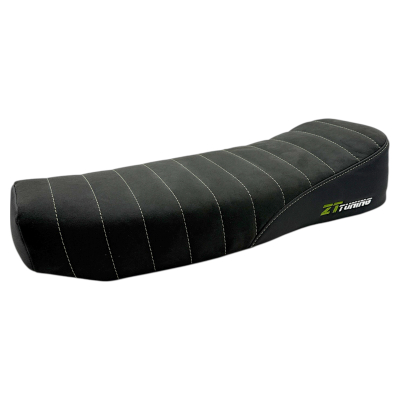 ZT-Tuning exclusiv Alcantara Sitzbank Anthrazit/Schwarz Naht olivgrün GEN 2 passend für Simson S50, S51, S70 #1