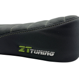 ZT-Tuning exclusiv Alcantara Sitzbank Anthrazit/Schwarz Naht olivgrün GEN 2 passend für Simson S50, S51, S70 #1