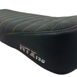 MTX130 exclusiv Alcantara Sitzbank Anthrazit/Schwarz Naht Rainbow GEN 2 passend für Simson S50, S51, S70