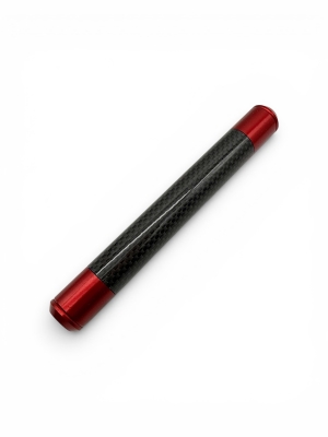 ZT CNC Aufbockgriff mit Carbon für Gepäckträger Rot