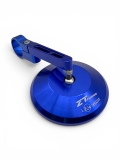 CNC Spiegel mit Lenkerklemmung Blau