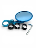 CNC Spiegel mit Lenkerklemmung Hell Blau