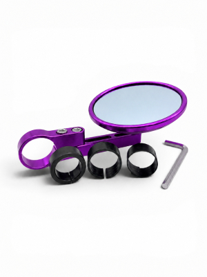 CNC Spiegel mit Lenkerklemmung Violett