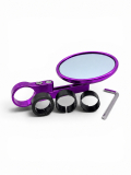 CNC Spiegel mit Lenkerklemmung Violett