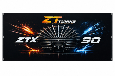 ZTX 90 Banner/Plane, Mesh-Gewebe mit Ösen, 250x100 cm